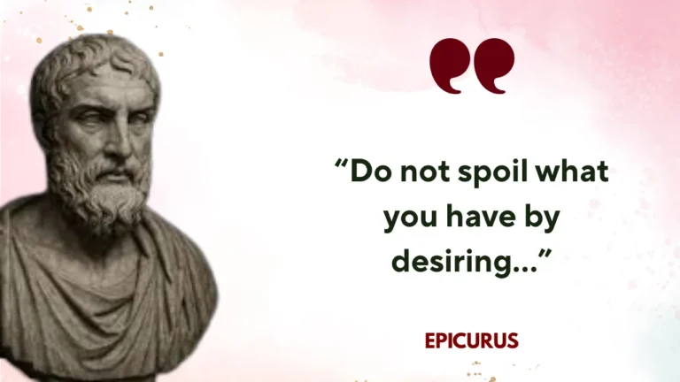 Epicurus Quote Meaning and Life Lesson