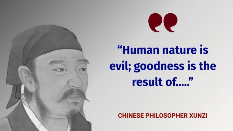 Human nature is evil; goodness is the result of conscious activity