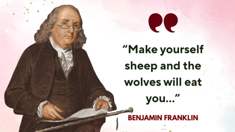 Make Yourself Sheep and the Wolves Will Eat You