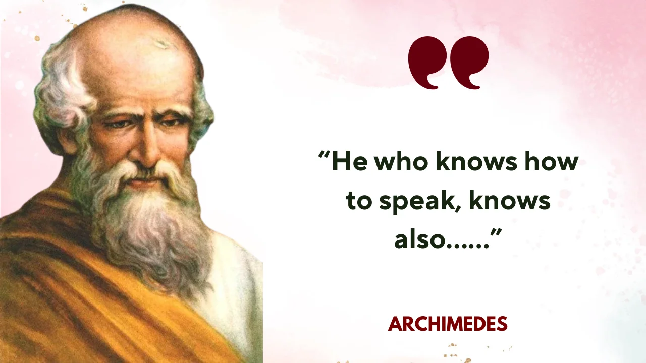 Quote of the Day by Archimedes