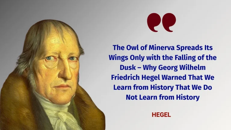 Quote of the Day by Hegel