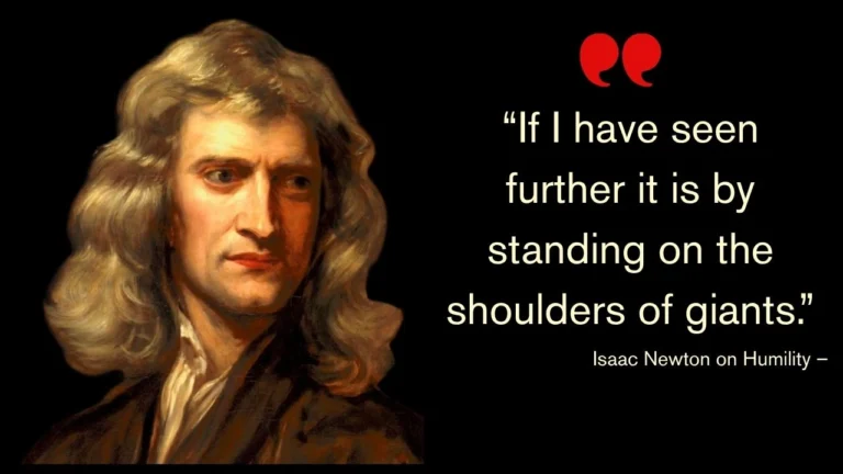 Quote of the Day by Isaac Newton on Humility –