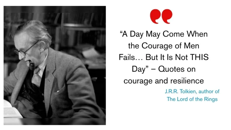 Quote of the Day by J.R.R. Tolkien, author of The Lord of the Rings