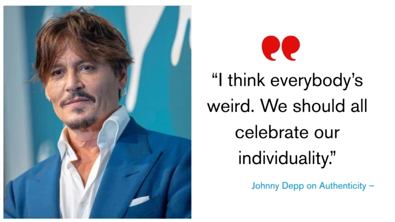 Quote of the Day by Johnny Depp on Authenticity –