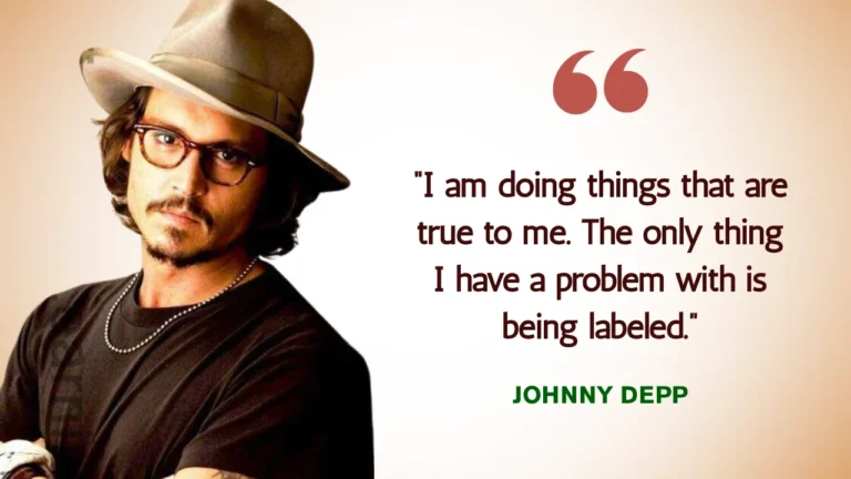 Quote of the Day by Johnny Depp on Identity