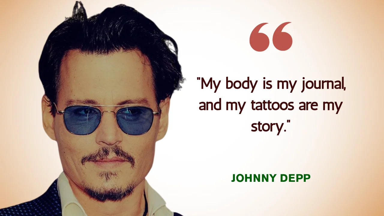 Quote of the Day by Johnny Depp on Self-Expression
