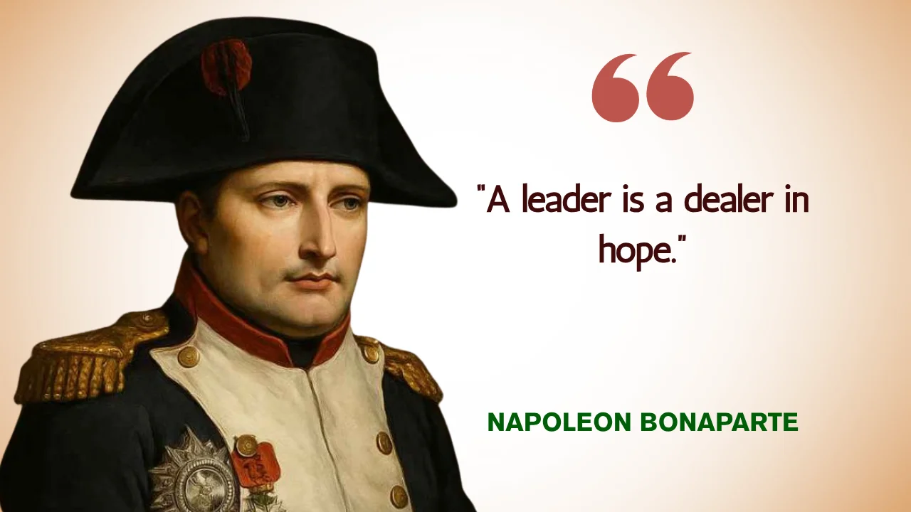 Quote of the Day by Napoleon Bonaparte on Leadership