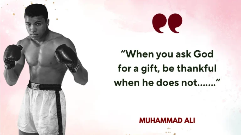 Quote of the day by Muhammad Ali