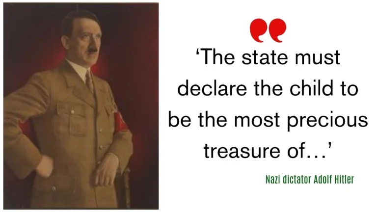 Quote of the day by Nazi dictator Adolf Hitler
