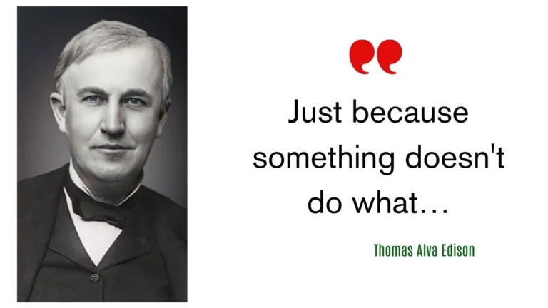 Quote of the day by Thomas Alva Edison